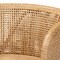 Bali & Pari Papua Modern Bohemian Natural Rattan and Walnut Brown Acacia Wood Dining Chair 242-13491-ZORO - alternate 9